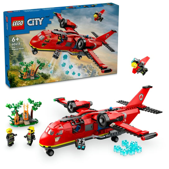 LEGO City, klocki, Strażacki samolot ratunkowy, 60413 LEGO