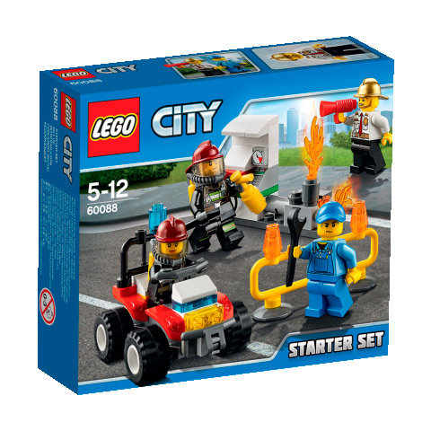 LEGO City, klocki Strażacy, zestaw startowy, 60088 LEGO
