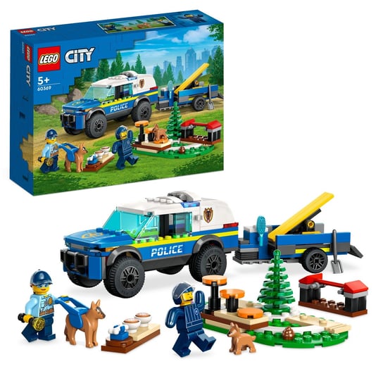 LEGO City, klocki, Szkolenie psów policyjnych w terenie, 60369 LEGO