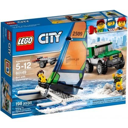 LEGO City, klocki Terenówka 4x4 z katamaranem, 60149 LEGO