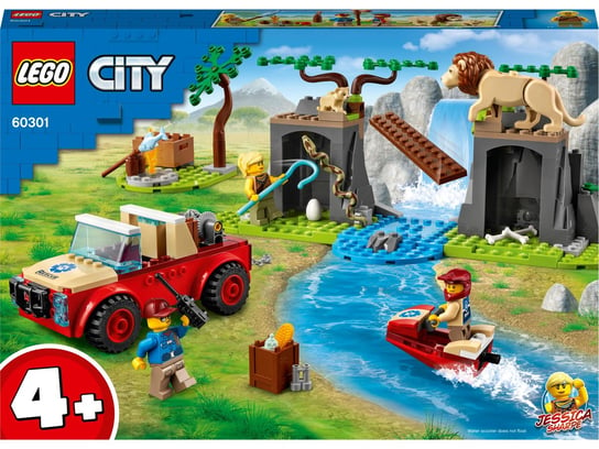 LEGO City, klocki, Terenówka ratowników dzikich zwierząt, 60301 LEGO