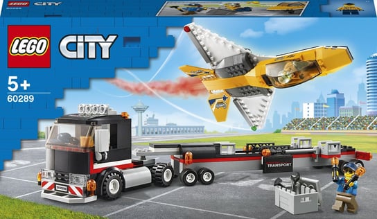 LEGO City, klocki Transporter odrzutowca pokazowego, 60289 LEGO