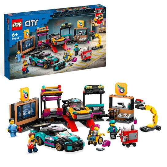 LEGO City, klocki, Warsztat tuningowania samochodów, 60389 LEGO