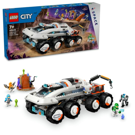 LEGO CITY, klocki, Wóz dowodzenia z żurawiem ładunkow, 60432 LEGO