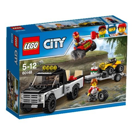 LEGO City, klocki Wyścigowy zespół quadowy, 60148 LEGO