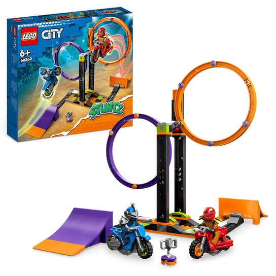 LEGO City, klocki, Wyzwanie kaskaderskie – obracające się okręgi, 60360 LEGO