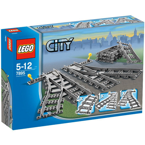 LEGO City, klocki Zwrotnica kolejowa, 7895 LEGO