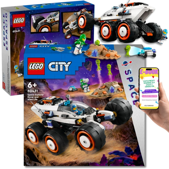 60431 LEGO CITY PREZENT DLA DZIECKA 60431 – Kosmiczny Łazik + Badanie Życia w ...