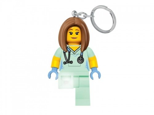 LEGO Classic, KE156 Brelok do kluczy z latarką, pielęgniarka LEGO