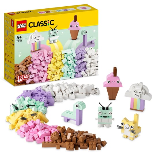 LEGO Classic, klocki, Kreatywna zabawa pastelowymi kolorami, 11028 LEGO