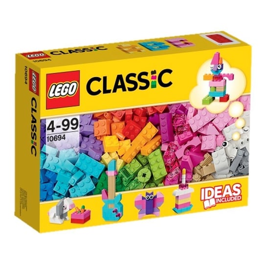 LEGO Classic, klocki, Kreatywne budowanie LEGO w jasnych kolorach, 10694 LEGO