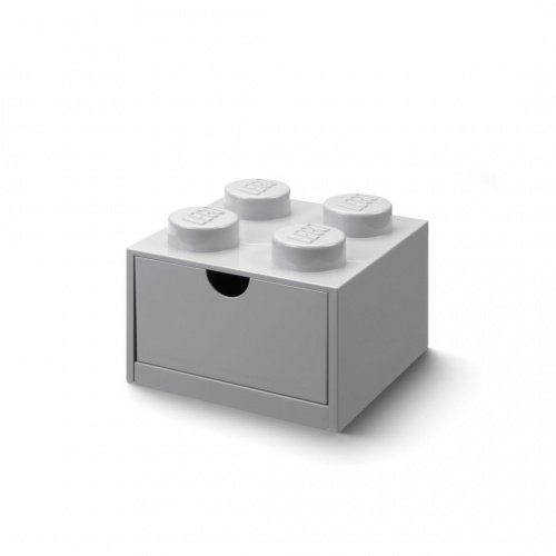 LEGO Classic, klocki, Szufladka Na Biurko Klocek, Brick 4, Szary, 40201740 LEGO