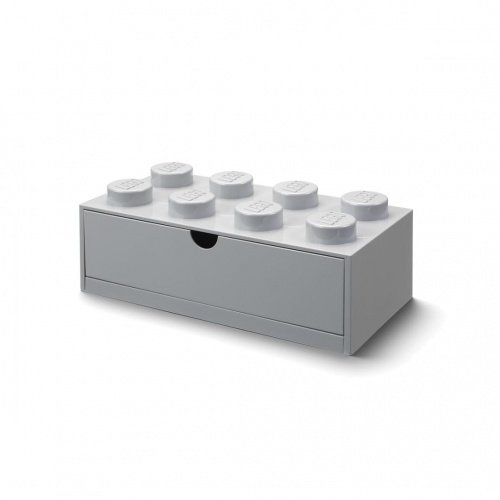 LEGO Classic, klocki, Szufladka Na Biurko Klocek, Brick 8, Szary, 40211740 LEGO