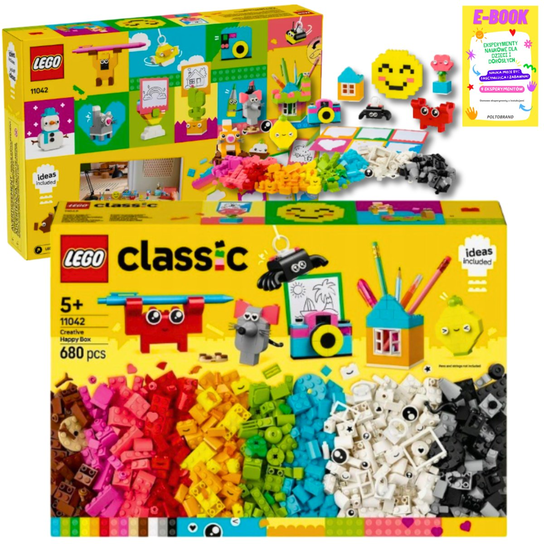 LEGO CLASSIC Kreatywna skrzynka szczęścia KLOCKI PREZENT 11042 + EBOOK ...
