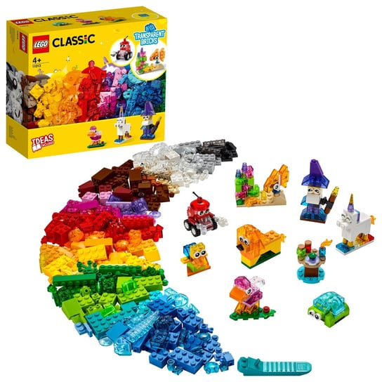 LEGO Classic, Kreatywne przezroczyste klocki, 11013 LEGO