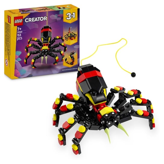 LEGO Creator 3 w 1, klocki,  Dzikie zwierzęta: niezwykły pająk, 31159 LEGO