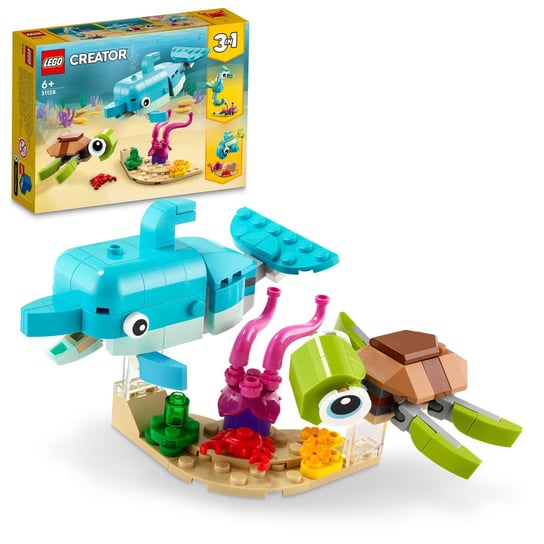 LEGO Creator 3in1, klocki, Delfin i żółw, 31128 LEGO