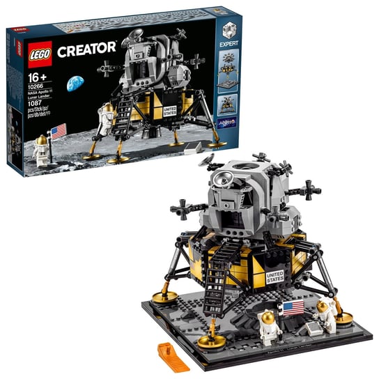 LEGO Creator Expert, klocki Lądownik księżycowy Apollo 11 NASA, 10266 LEGO