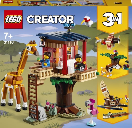 LEGO Creator, klocki Domek na drzewie na safari, 31116 LEGO