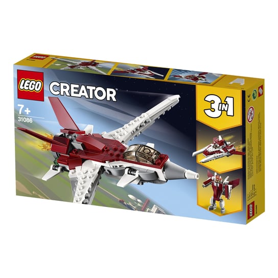 LEGO Creator, klocki Futurystyczny samolot, 31086 LEGO