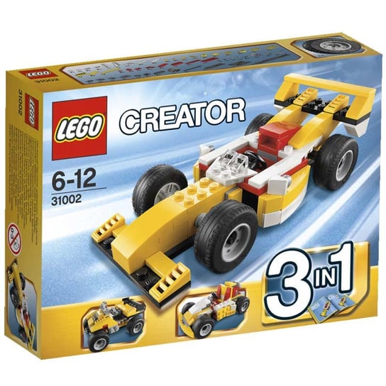LEGO Creator, klocki Samochód wyścigowy 3w1, 31002 LEGO