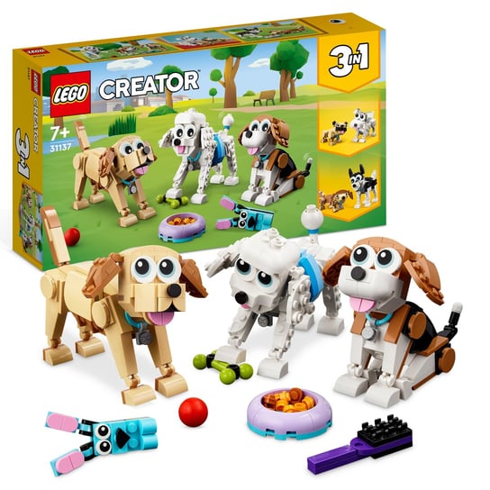 LEGO Creator, klocki, Urocze psiaki, 31137 LEGO