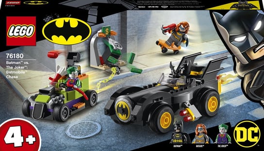 LEGO DC Batman, klocki, Batman kontra Joker: pościg Batmobilem, 76180 LEGO