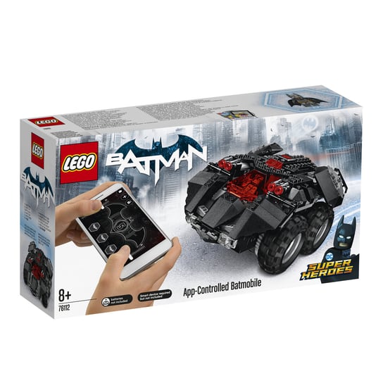 LEGO DC Batman, klocki Zdalnie sterowany Batmobil, 76112 LEGO