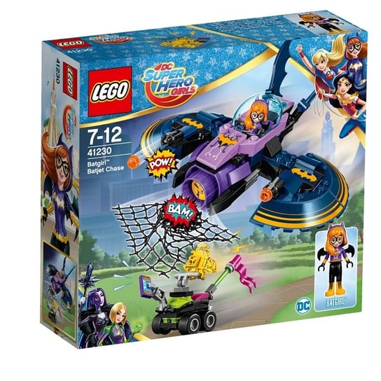 LEGO DC Comics Super Hero Girls, klocki Batgirl i pościg Batjetem, 41230 LEGO