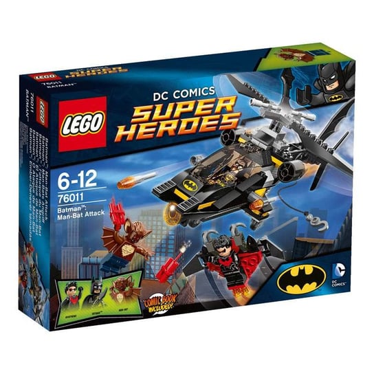 LEGO DC Comics, Super Heroes, Batman, klocki Atak Człowieka Nietoperza, 76011 LEGO