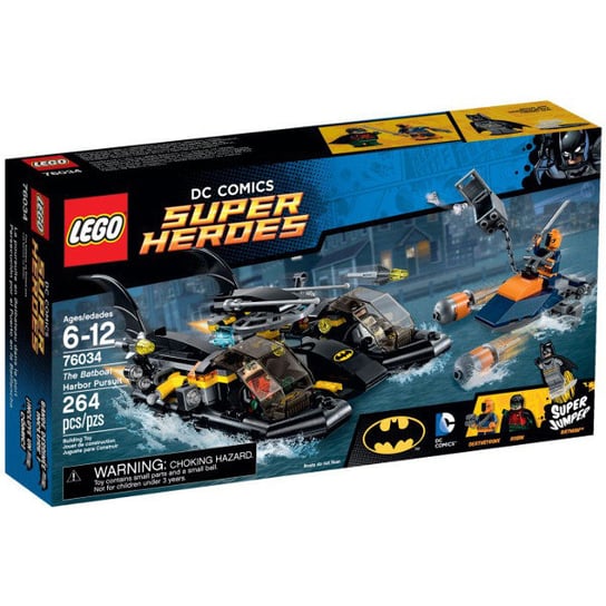 LEGO DC Comics, Super Heroes, klocki Pościg w zatoce, 76034 LEGO