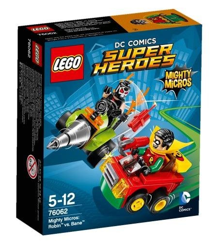 LEGO DC Comics, Super Heroes, klocki Robin kontra Bane, 76062 LEGO