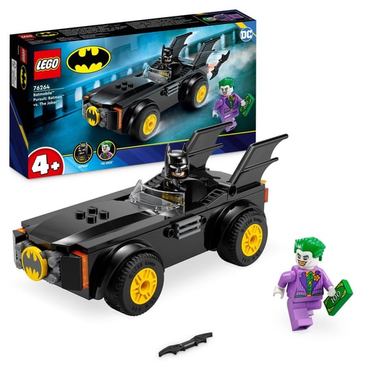 LEGO DC, klocki, Batmobil Pogoń: Batman kontra Joker, 76264 LEGO