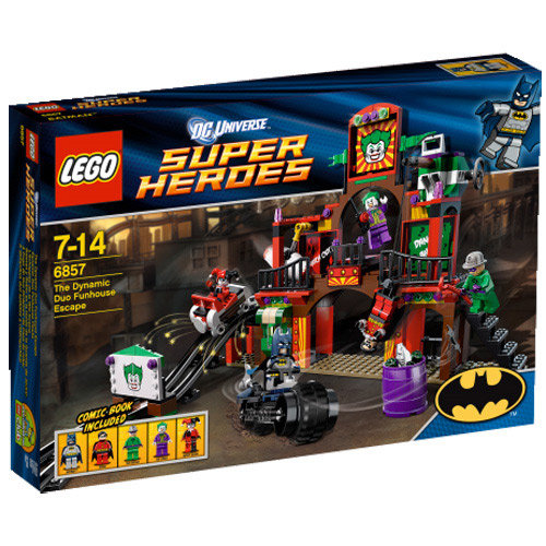 LEGO DC Universe Super Heroes, Batman, klocki Ucieczka Dynamic Duo z Funhouse, 6857 LEGO