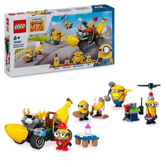 LEGO Despicable Me, klocki, Minionki i bananowóz, 75580 LEGO