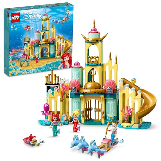 LEGO Disney Princess, klocki, Mała Syrenka, Podwodny pałac Arielki 43207 LEGO