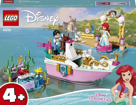 LEGO Disney Princess, klocki Świąteczna łódź Arielki, 43191 LEGO