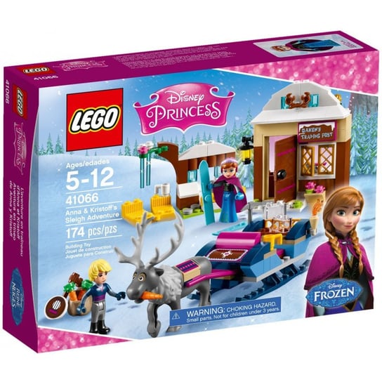 LEGO Disney Princess, Kraina Lodu, klocki Saneczkowa przygoda Anny i Kristoffa, 41066 LEGO