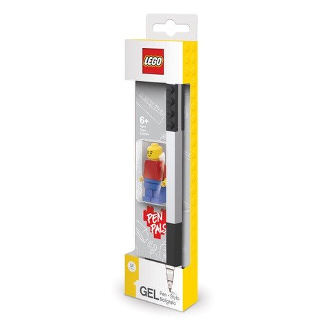 LEGO, Długopis żelowy, czarny, z Minifigurką LEGO