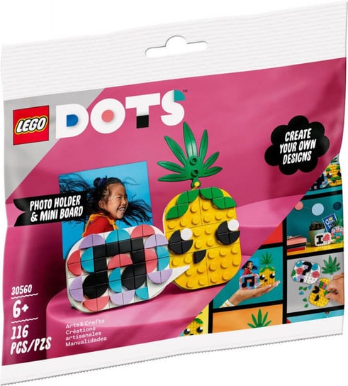 LEGO DOTS, Klocki, Ananas Ramka Na Zdjęcie I Miniaturowa Tablica, 30560 LEGO