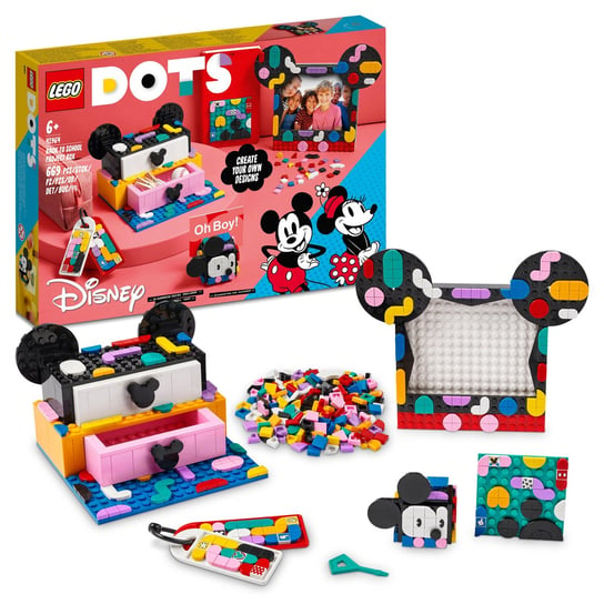 LEGO DOTS, klocki Disney Myszka Miki i Myszka Minnie — zestaw szkolny, 41964 LEGO
