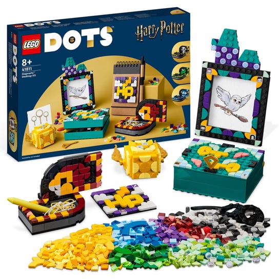LEGO DOTS, klocki Harry Potter, Zestaw na biurko z Hogwartu, 41811 LEGO