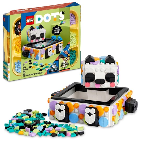 LEGO DOTS, Pojemnik z uroczą pandą, 41959 LEGO