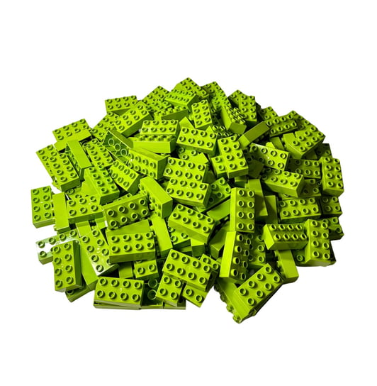 LEGO® DUPLO® 2x4 klocki jasnozielone - 3011 NOWOŚĆ! Ilość 25x LEGO