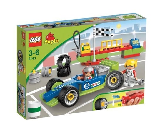 LEGO DUPLO, klocki Drużyna wyścigowa, 6143 LEGO