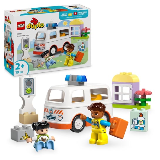 LEGO DUPLO, klocki, Karetka z kierowcą, 10447 LEGO