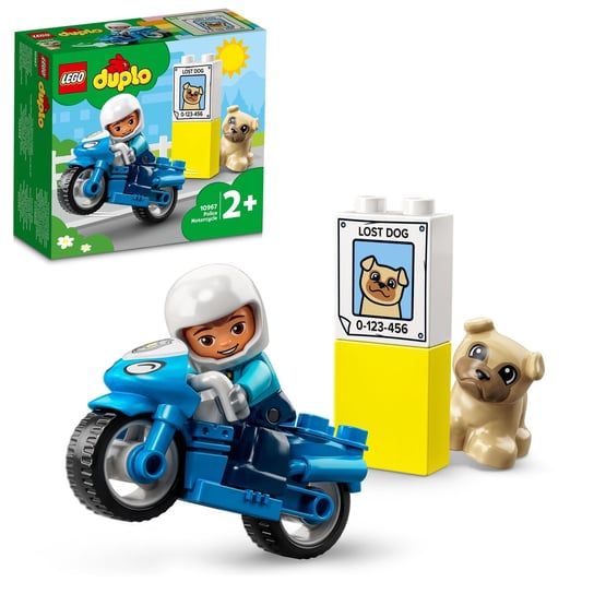 LEGO DUPLO, klocki Motocykl policyjny, 10967 LEGO