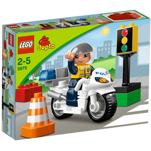 LEGO DUPLO, klocki Motocykl policyjny, 5679 LEGO