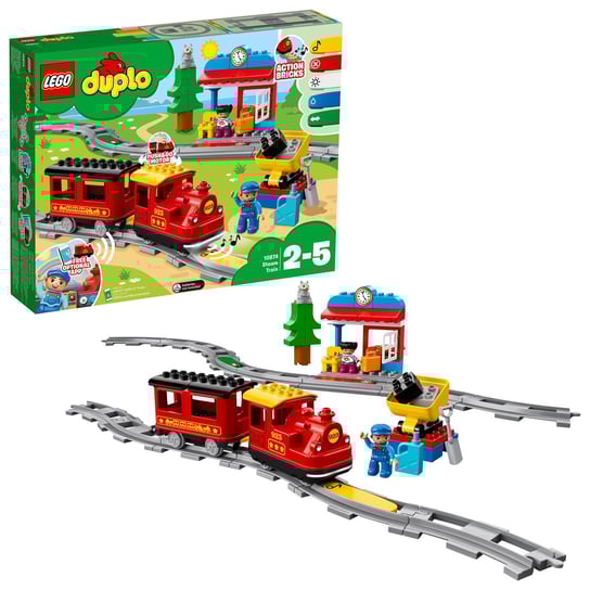 LEGO DUPLO, klocki Pociąg parowy, 10874 LEGO