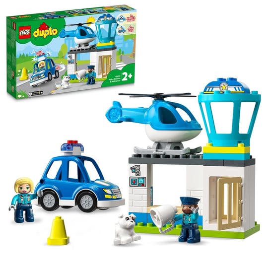 LEGO DUPLO, klocki Posterunek policji i helikopter, 10959 LEGO